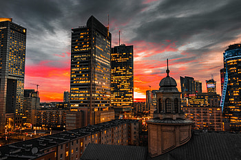 Cities, Skyscraper, Building, Lights, Night City HD wallpaper