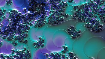Fractal Art for your - Trippy, blue, cyan, digital, psychedelic, trippy, Abstract, fractal, abstract blue HD wallpaper