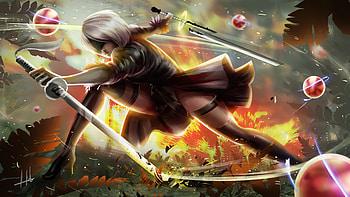 2b Nier Art New, nier-automata, games, artist, artwork, digital-art, deviantart HD wallpaper