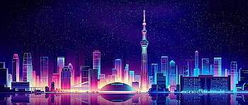 Tokyo, Neon Skylines HD wallpaper