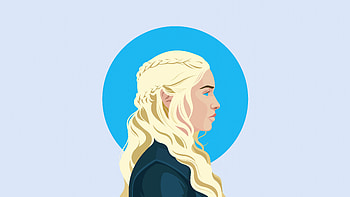 Daenerys Targaryen Game Of Thrones Minimal , daenerys-targaryen, game-of-thrones, tv-shows, minimalism, minimalist, artist, artwork, digital-art HD wallpaper