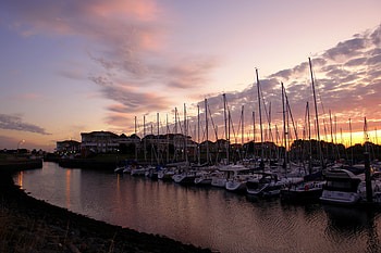 Nature, Twilight, Boats, Ripples, Ripple, Dusk, Evening, Wharf, Berth, Harbor HD wallpaper