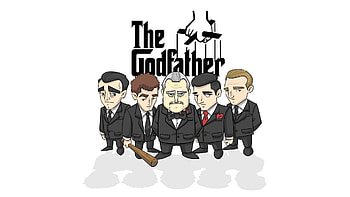 The Godfather , The Godfather Vito Corleone, Cartoon movies artwork HD wallpaper