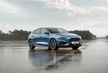 Blue, compact car, Ford Focus ST HD wallpaper