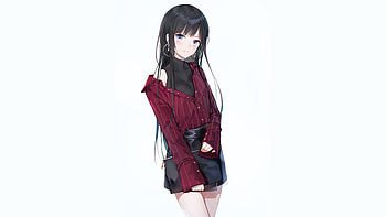 Original, anime girl, cute, smile HD wallpaper