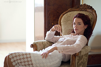 Lovely Girl, looking, chair, model, woman HD wallpaper