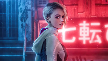 Bright Hero Gwen Stacy, gwen-stacy, superheroes, cosplay HD wallpaper