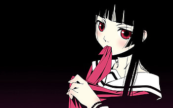 Anime, Girl, Handkerchief, Kerchief, Brunette, Bracelet HD wallpaper