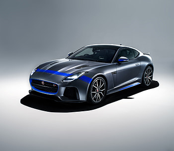 Jaguar F-TYPE SVR Coupe, graphic pack, car HD wallpaper