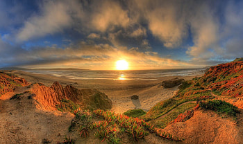 Amazing Landscape, landscape, amazing, mountains, sun HD wallpaper