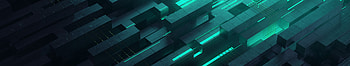 3d Abstract Neon Glow Teal Digital Art Shapes, 3d, shapes, digital-art, neon, glow HD wallpaper