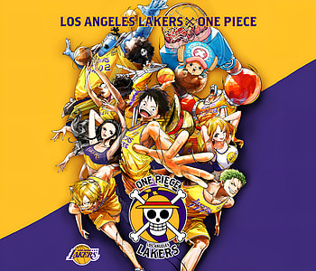 Anime, One Piece, Los Angeles Lakers HD wallpaper