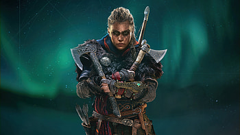 Assassins Creed Valhalla Female Eivor Axe , assassins-creed-valhalla, assassins-creed, games, xbox-games, ps-games, pc-games, google-stadia, ps5-games, xbox-one-games HD wallpaper