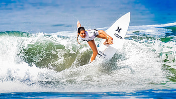 Lakey Peterson, Girl Surfing HD wallpaper