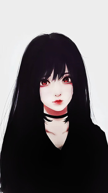 Anime Beauty, black HD phone wallpaper
