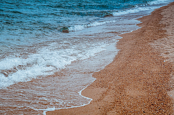 Sea waves, beach, sand HD wallpaper