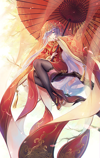 Fu hua, honkai impact, stocking, character sign aquarius HD phone wallpaper