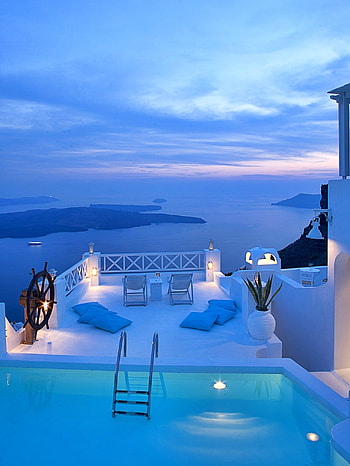 Santorini, cloud, sky HD phone wallpaper