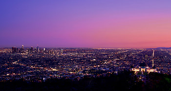 Los Angles City Sky , los-angles, city, sky, world, night, buildings, lights HD wallpaper