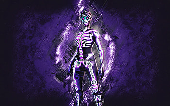 Fortnite Sparkle Skull Skin, Fortnite, main characters, purple stone background, Sparkle Skull, Fortnite skins, Sparkle Skull Skin, Sparkle Skull Fortnite, Fortnite characters HD wallpaper