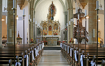 Church, inside, Catholic, interior HD wallpaper