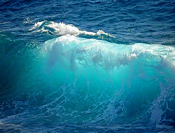 Blue, light, water, wave, ocean HD wallpaper