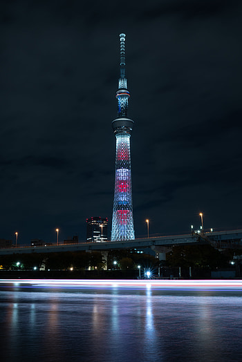 Architecture, Building, Dark, Night City, Backlight, Illumination, Tower HD phone wallpaper