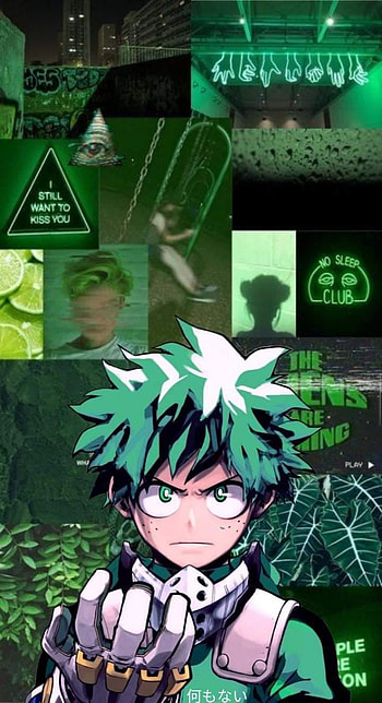 Deku, art, green HD phone wallpaper