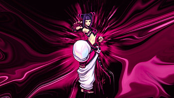 Juri, street fighter, pink, black HD wallpaper
