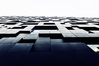 Cubical, surface, building, facade HD wallpaper