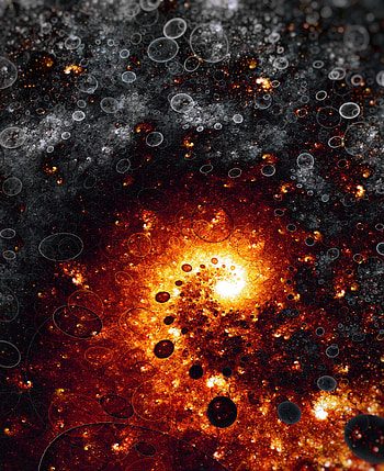Abstract, Fire, Circles, Form, Fractal, Forms HD phone wallpaper