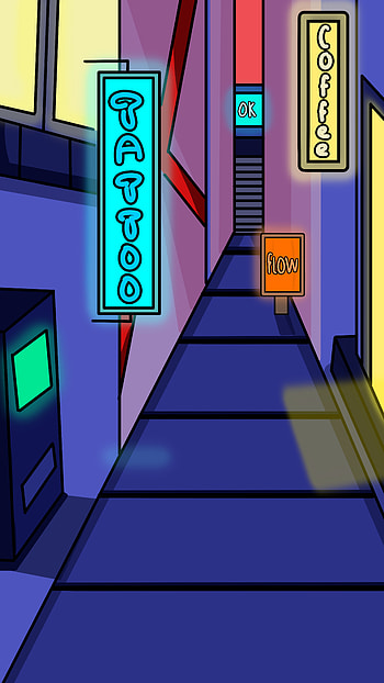 City punk, neon, artistic, illustration HD phone wallpaper