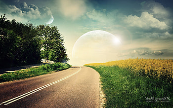 Two Suns Dream World, dream, world, sun, digital-universe, artist, digital-art HD wallpaper