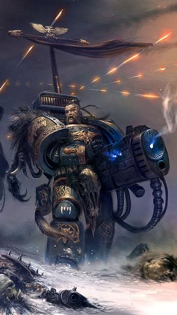 ... Space Wolf - Warhammer 40,000 Game mobile HD phone wallpaper