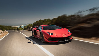 Lamborghini Aventador, Red hot speed, Auto perfection, Iconic design HD wallpaper