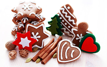 Christmas Cookies, Cookies, Colors, Gingerbread, Christmas HD wallpaper