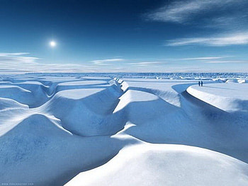 Cold vastness, winter, snow, drifts, cold, sky HD wallpaper