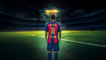 Neymar Jr Radiance, neymar-jr, neymar, sports, football, art HD wallpaper