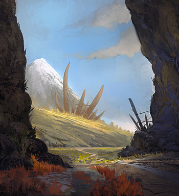 Art, Rocks, Path HD phone wallpaper