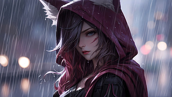 Xayah League Of Legends , xayah-league-of-legends, league-of-legends, games, artwork, digital-art, video-games, pixiv HD wallpaper
