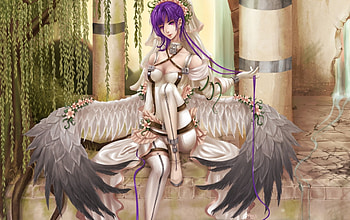 Anime angel, Britney Spears, Paradise, Seagull, Hammock HD wallpaper