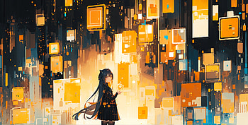Screens by Uomi, girl, Anime, futuristic, anime girl HD wallpaper