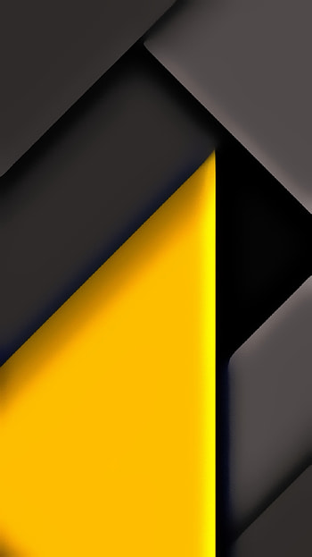 black yellow material, samsung, modern, symmetry, shapes, texture, design, geometric, pattern, abstract HD phone wallpaper