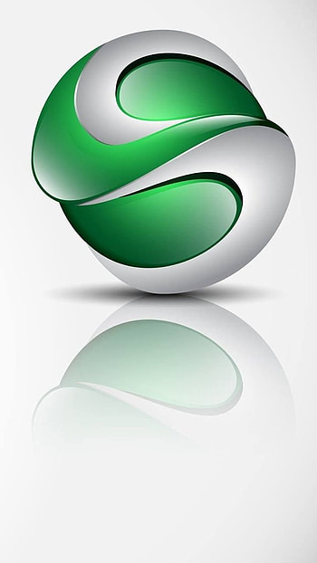 S For Lively, S Letter, Green Logo HD phone wallpaper