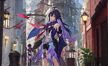 Seele, purple hair, Seele Vollerei, video game, Honkai: Star Rail HD wallpaper