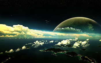 Landscape, Planets HD wallpaper