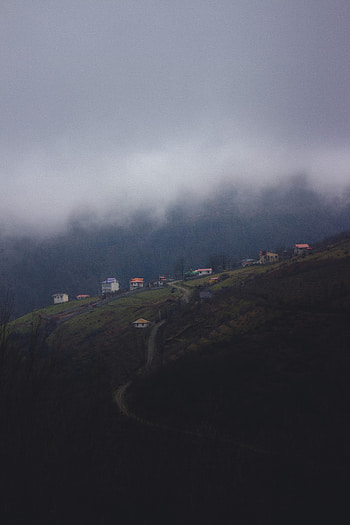 Nature, Building, View From Above, Mountain, Fog, Cloud HD phone wallpaper