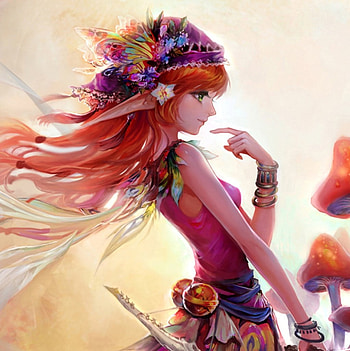 Pretty Face, glow, mushroom, nice, magical, flower, maiden, windy, female, blossom, sexy, sweet, hot, girl, anime girl, t lovely, anime, fantasy, pretty, light, realistic, cute, floral, red hair, dress, long hair, beauty, lady, fantasy girl, , magic, beautiful, wind, redhead HD phone wallpaper