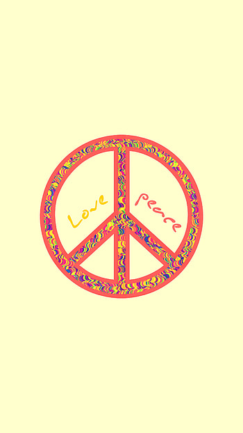 Hippie sign, love, symbol, society, dom, typographic, peace, retro, 70's, , 60's HD phone wallpaper