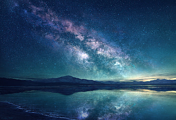 Milky Way Sky Blue Lake , milky-way, lake, sky, nature HD wallpaper